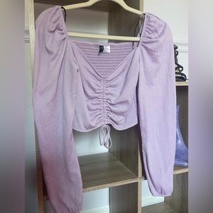H&M purple top